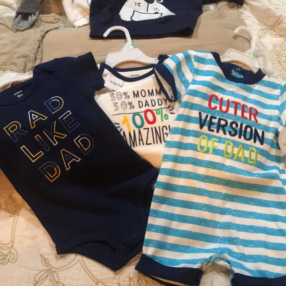 2 carters and one koala baby onesie new